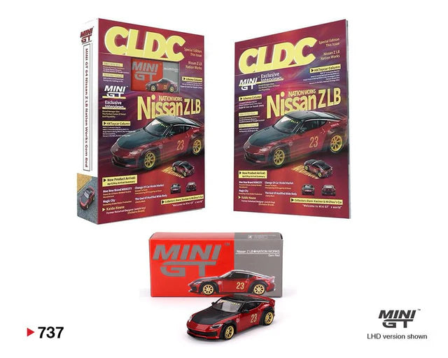 MINI GT 1/64 CLDC MAGAZING NISSAN Z LB NATION RED ENGLISH VERSION