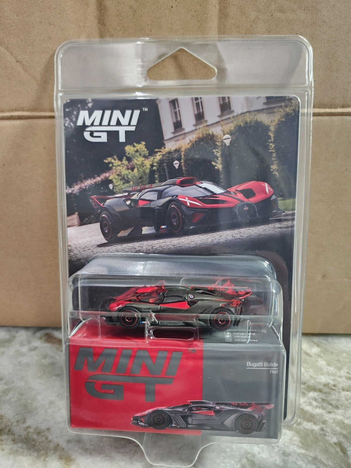 Mini GT  #1105 Bugatti Bolide Red