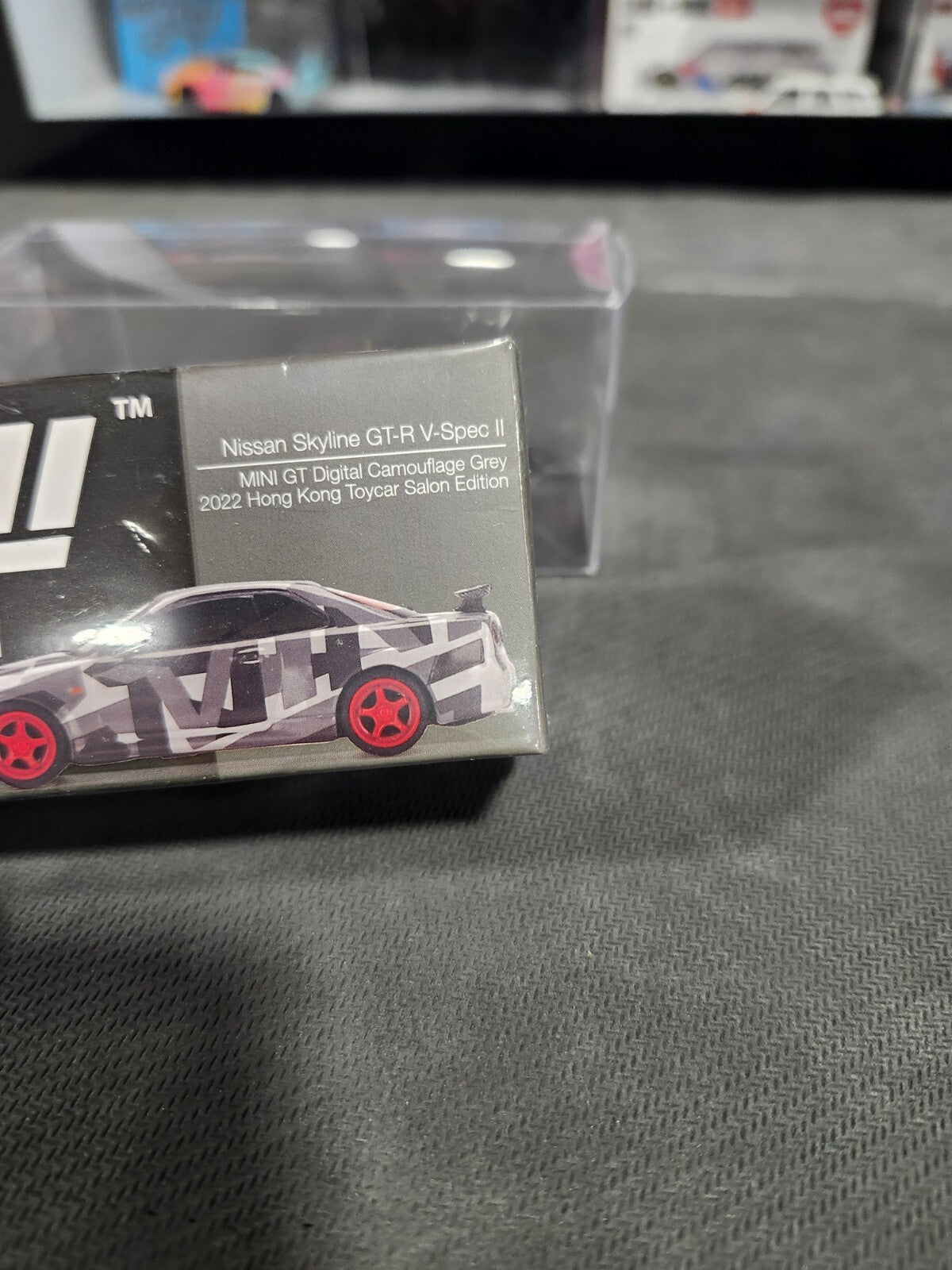 Mini GT LBWK #445 Nissan Skyline GT-R V-SPEC II 2022 HONG KONG Toycar Salon Rare