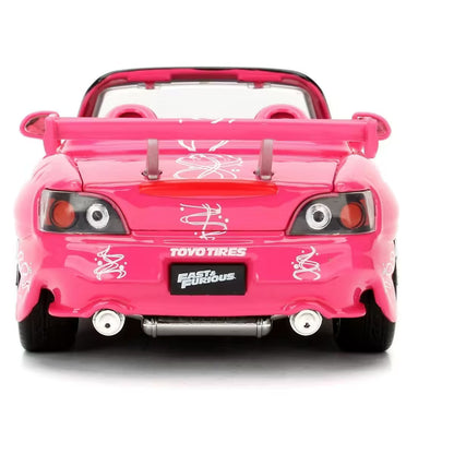 Jada 1:24 Fast & Furious Suki’s 2001 Honda S2000 Pink #97604 - Diecast Car