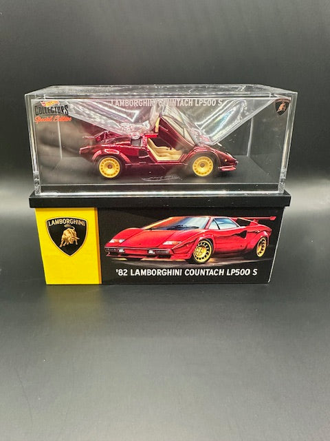 Hot Wheels Red Line Club RLC '82 Lamborghini Countach LP500 S Red 453/12500