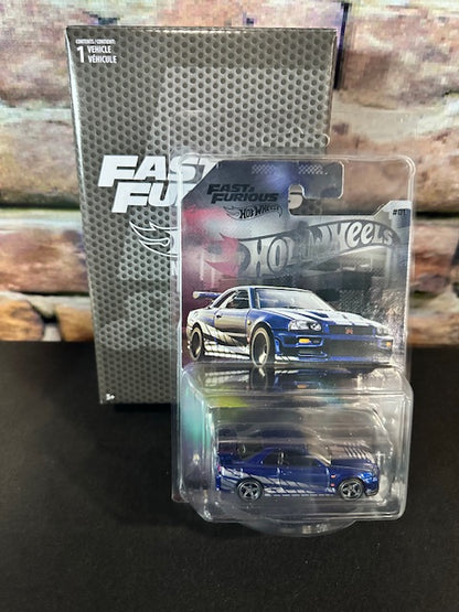 Hot Wheels 1:64 NFT Garage Fast And Furious Nissan Skyline R34 GT-R