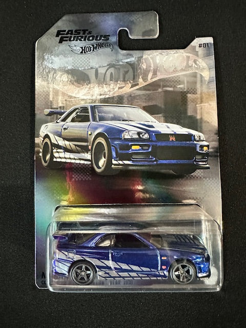 Hot Wheels 1:64 NFT Garage Fast And Furious Nissan Skyline R34 GT-R