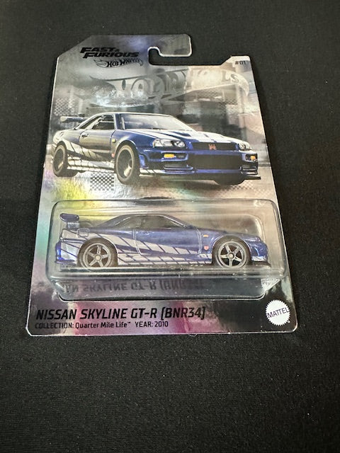 Hot Wheels 1:64 NFT Garage Fast And Furious Nissan Skyline R34 GT-R