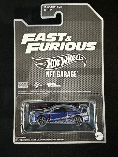 Hot Wheels 1:64 NFT Garage Fast And Furious Nissan Skyline R34 GT-R
