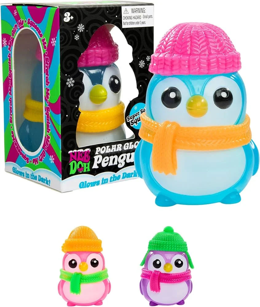 NeeDoh Polar Glow Penguin  color will vary