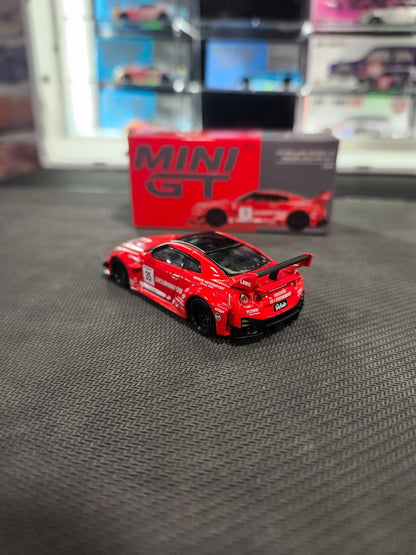MINI GT #311 LB SILHOUETTE WORKS GT Nissan 35GT-RR Ver 1 Red Rare
