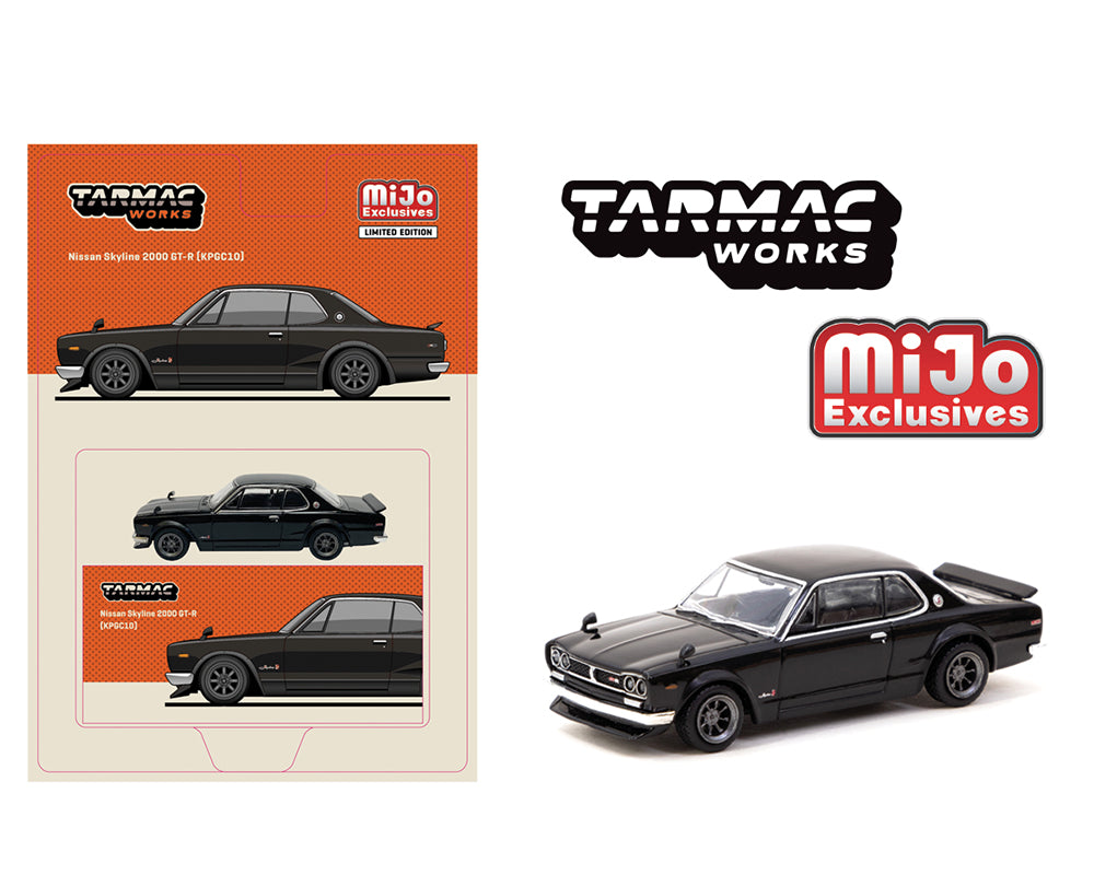Tarmac Works 1:64 Nissan Skyline 2000 GT-R (KPGC10) Black  Global64