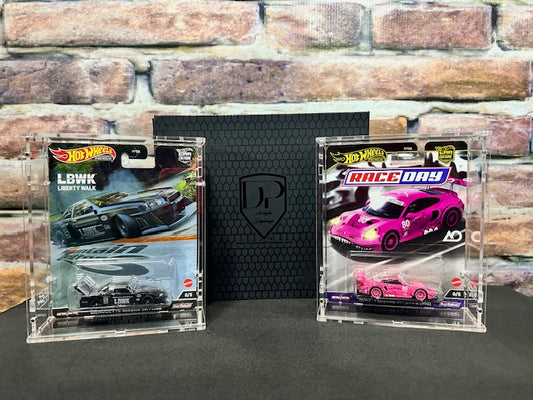Diamond Protectors Hot Wheels Premium Single Car Acrylic Display 2 Pack