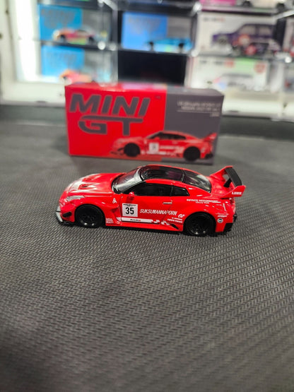 MINI GT #311 LB SILHOUETTE WORKS GT Nissan 35GT-RR Ver 1 Red Rare