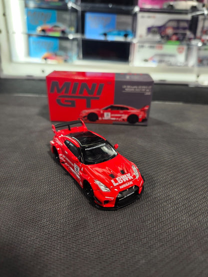 MINI GT #311 LB SILHOUETTE WORKS GT Nissan 35GT-RR Ver 1 Red Rare