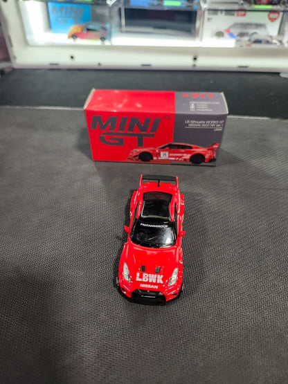 MINI GT #311 LB SILHOUETTE WORKS GT Nissan 35GT-RR Ver 1 Red Rare
