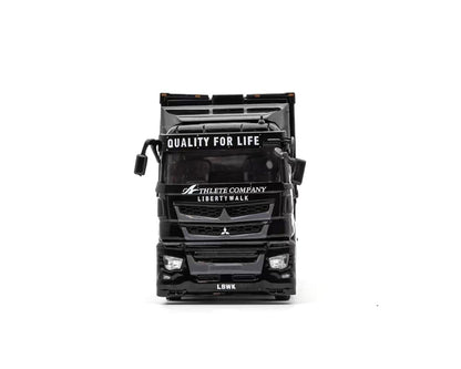 GCD 1:64 Liberty Walk LB-Trucks Mitsubishi Fuso Super Great Transporter Athlete – Black