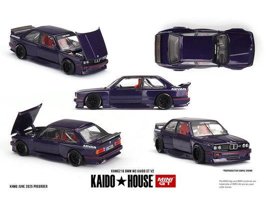 Kaido House x Mini GT 1:64 BMW M3 Kaido GT V2- Purple #216