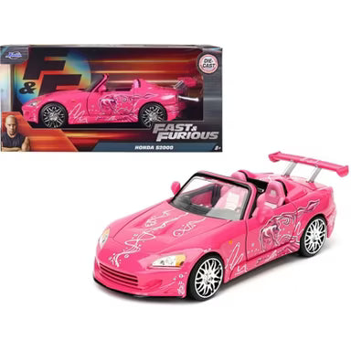 Jada 1:24 Fast & Furious Suki’s 2001 Honda S2000 Pink #97604 - Diecast Car