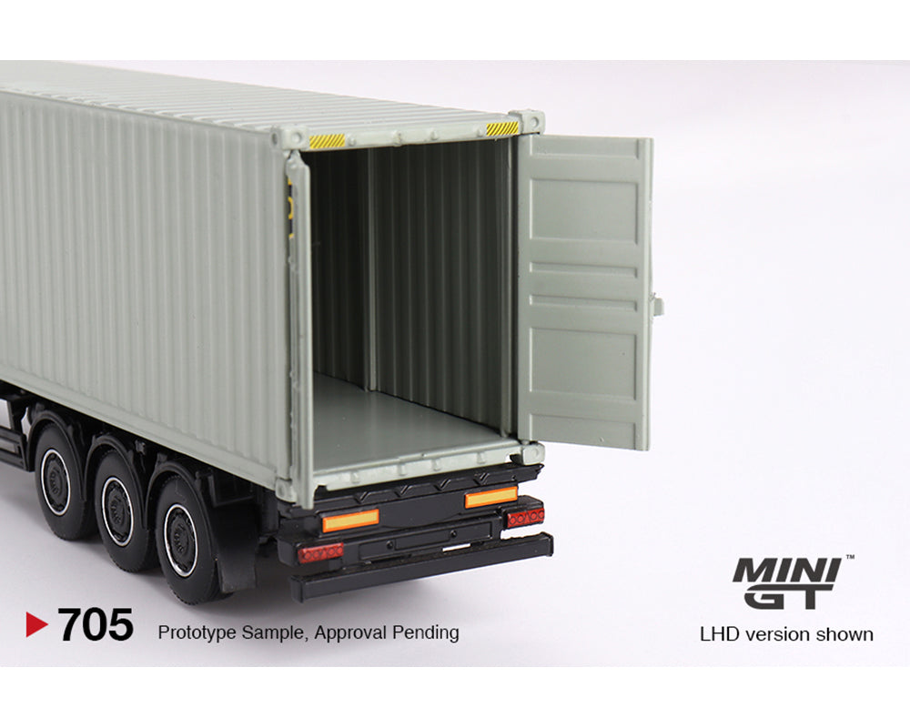 MiniGT 1:64 Mercedes-Benz Actros with 40 Ft Dry Container – UPS Europe #705