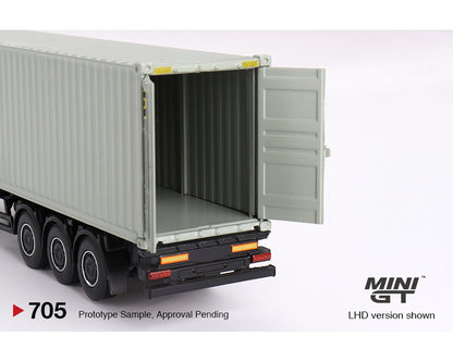 MiniGT 1:64 Mercedes-Benz Actros with 40 Ft Dry Container – UPS Europe #705