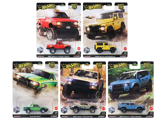 Hot Wheels 1:64 Premium Car Culture 2024 5 Car set – Off Road